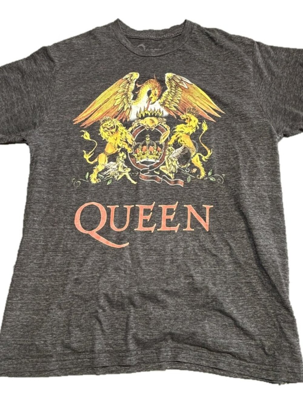 Queen Crest Band Tee Charcoal M